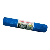 Мешки для мусора 200 л, с завязками, синие, в рулоне 5 шт., ПВД, 45 мкм, 1100х850 мм, Концепция Быта Vitalux, 604934 в Выборге