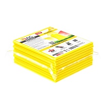 Мешки для мусора 160 л, желтые, в пачке 10 шт., ПВД, 40 мкм, 900х1100 мм, i-Bag в Выборге